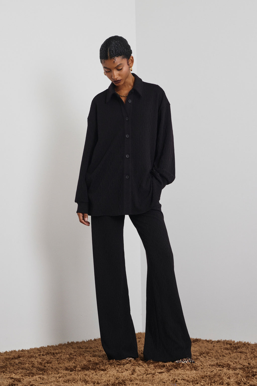 MIA' ΠΛΕΚΤΟ ΠΑΝΤΕΛΟΝΙ (BLACK) MAMOUSH