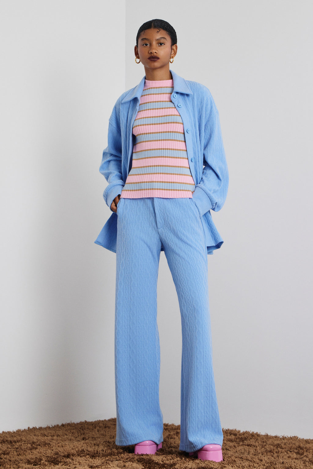 MIA' ΠΛΕΚΤΟ ΠΑΝΤΕΛΟΝΙ (LIGHT BLUE) MAMOUSH