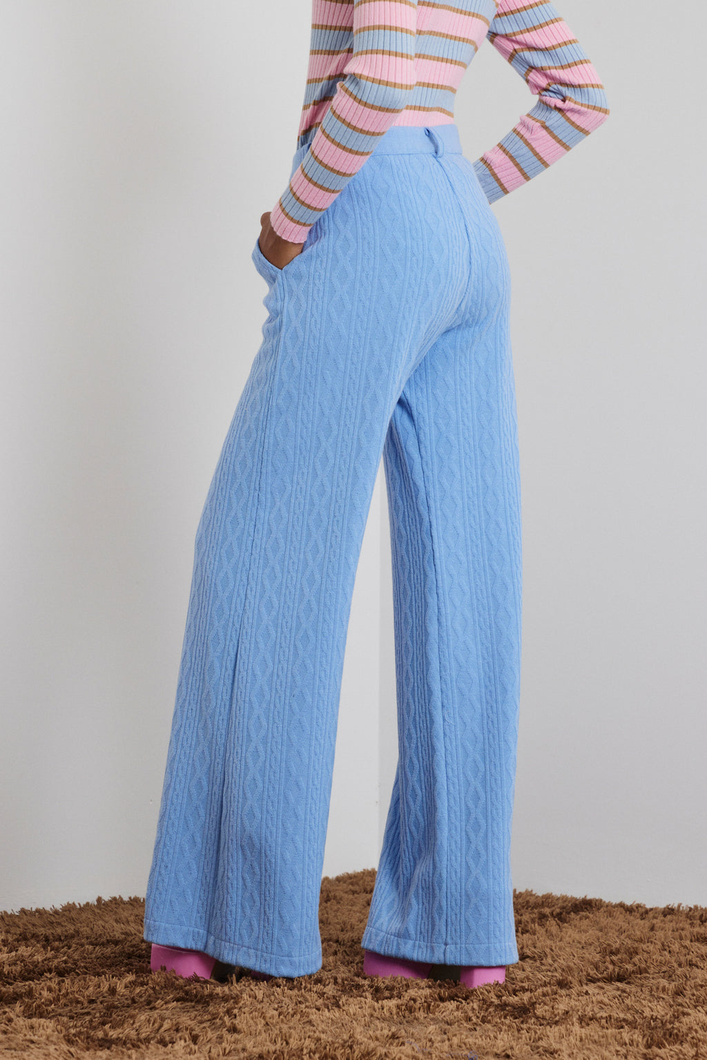 MIA' ΠΛΕΚΤΟ ΠΑΝΤΕΛΟΝΙ (LIGHT BLUE) MAMOUSH