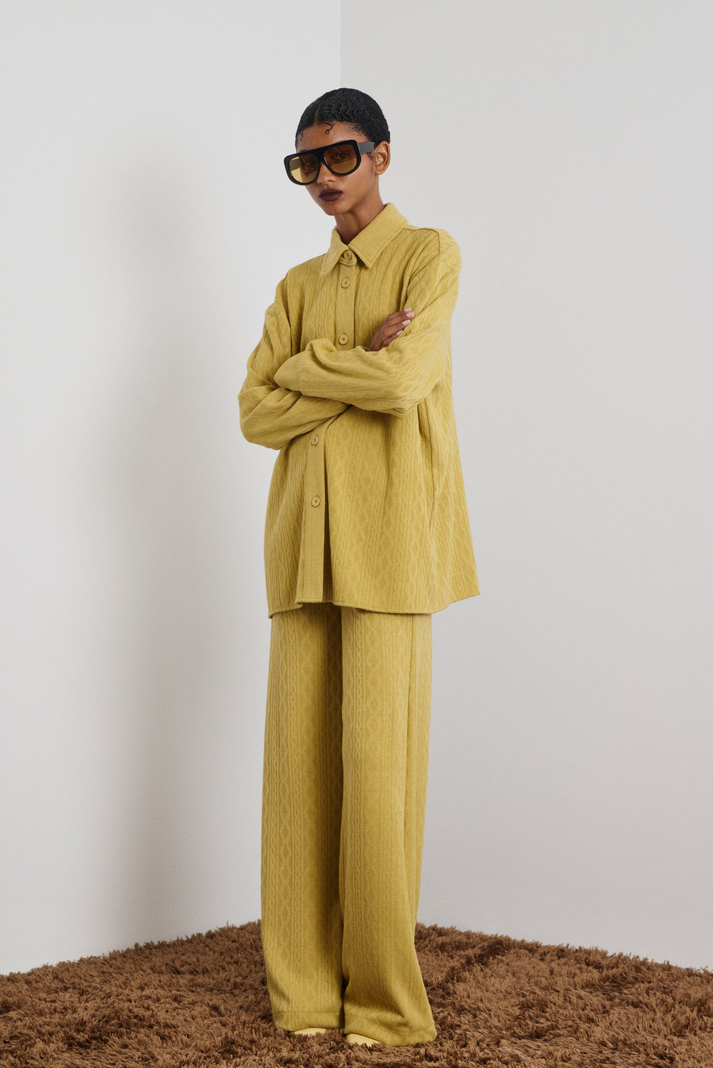 AMELIA OVERSIZED ΠΛΕΚΤΟ ΠΟΥΚΑΜΙΣΟ (BAMBOO) MAMOUSH