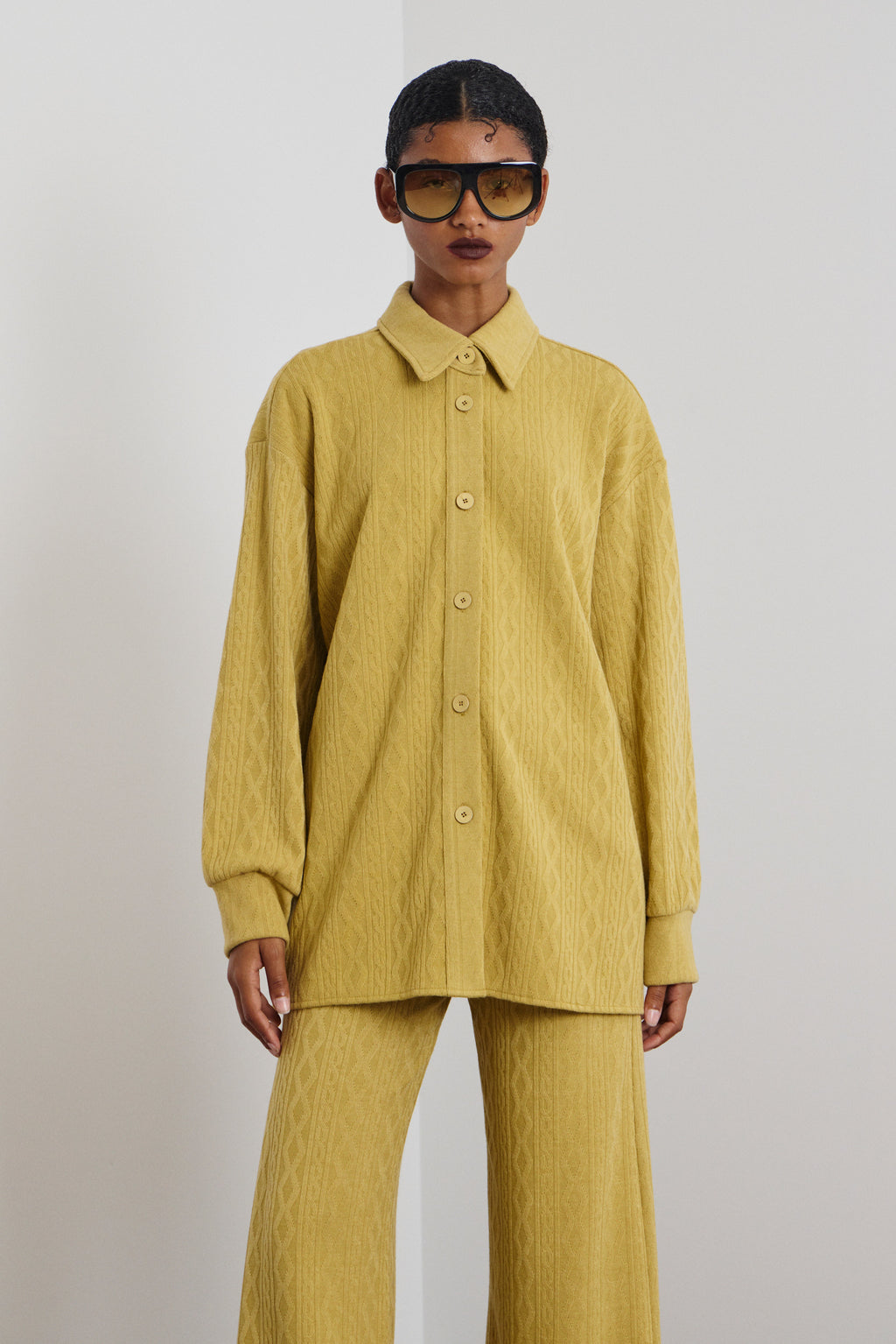 AMELIA OVERSIZED ΠΛΕΚΤΟ ΠΟΥΚΑΜΙΣΟ (BAMBOO) MAMOUSH