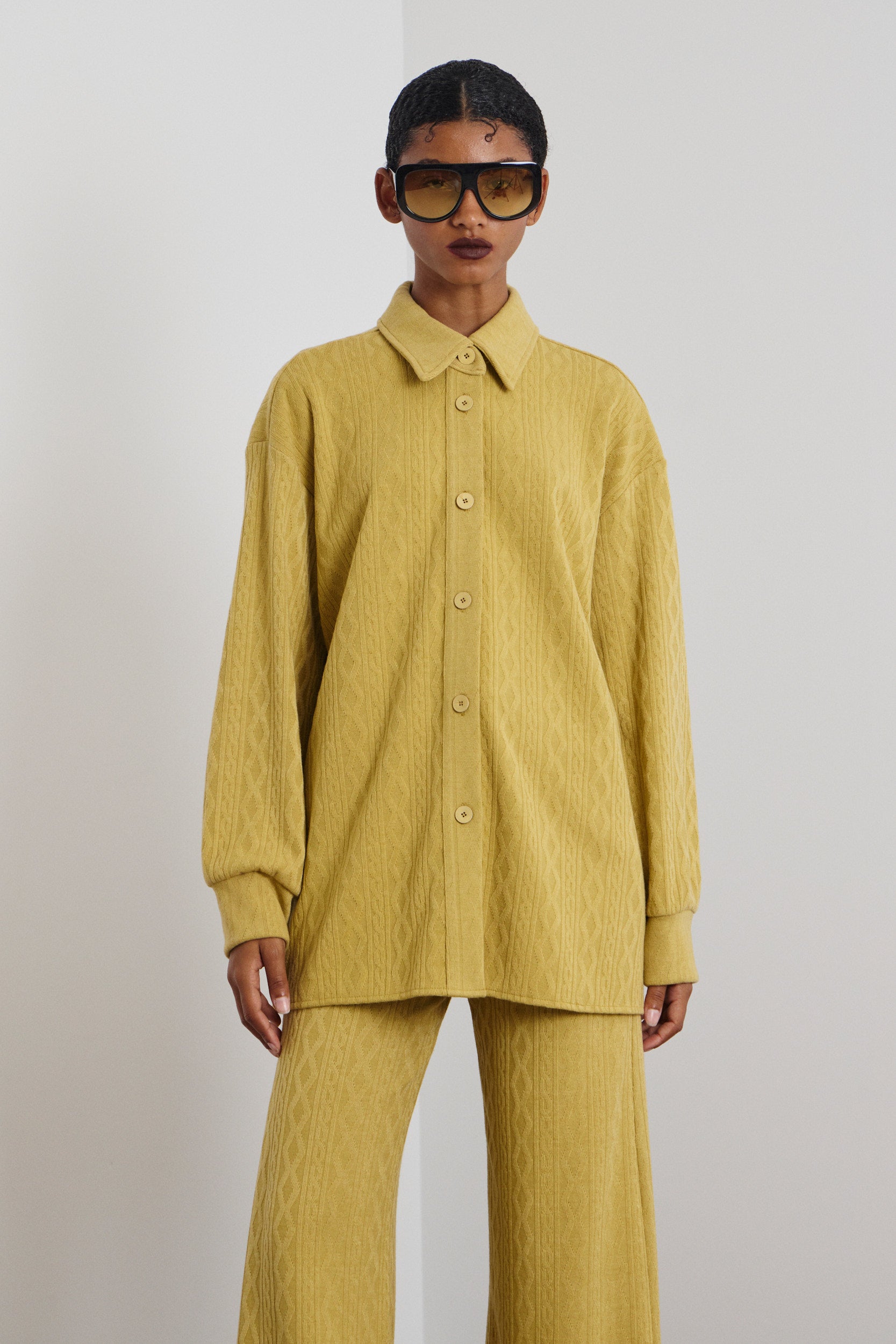 AMELIA OVERSIZED ΠΛΕΚΤΟ ΠΟΥΚΑΜΙΣΟ (BAMBOO) MAMOUSH