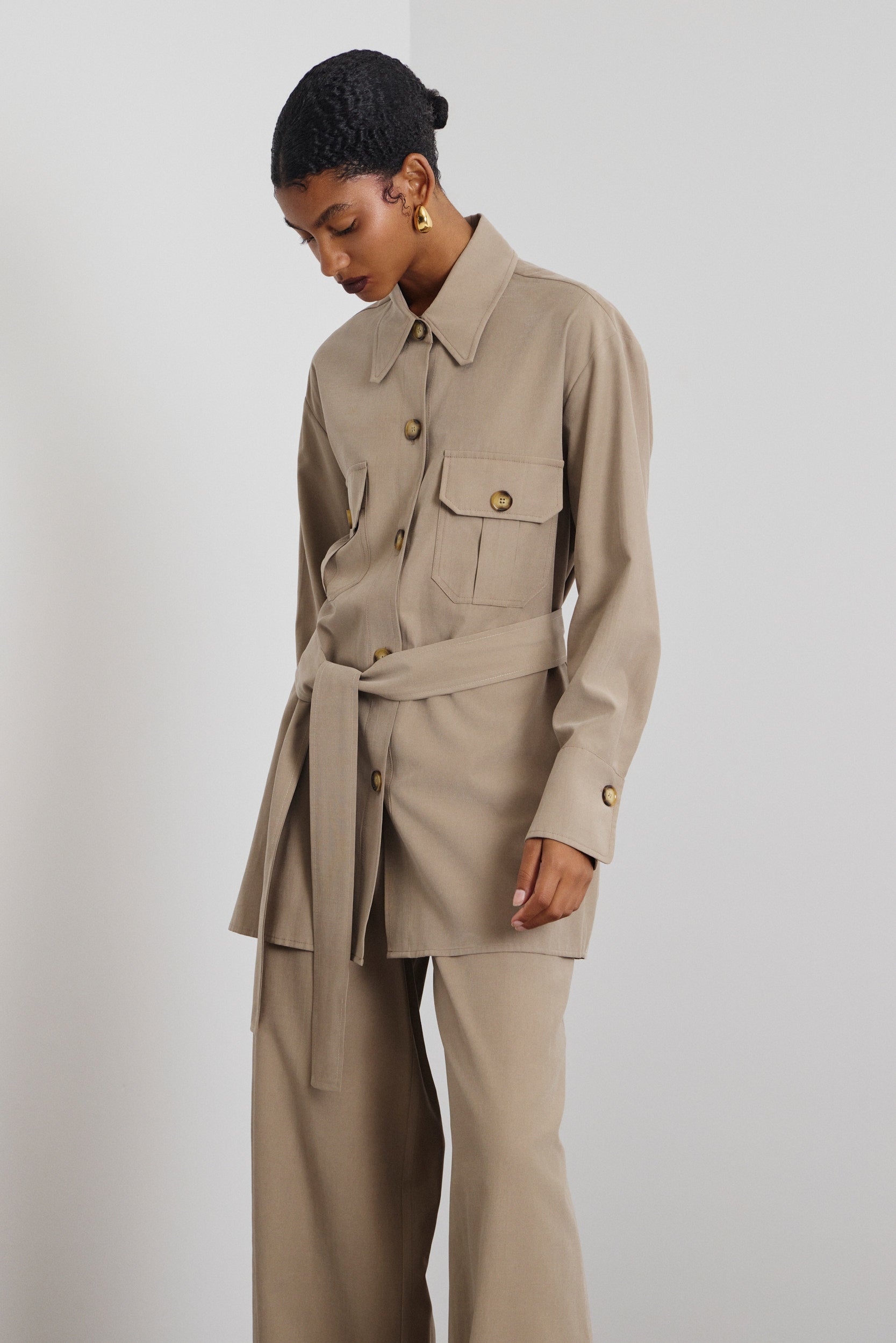 ‘MELINA’ ΠΟΥΚΑΜΙΣΟ ΜΕ ΖΩΝΗ (ALMOND) MAMOUSH