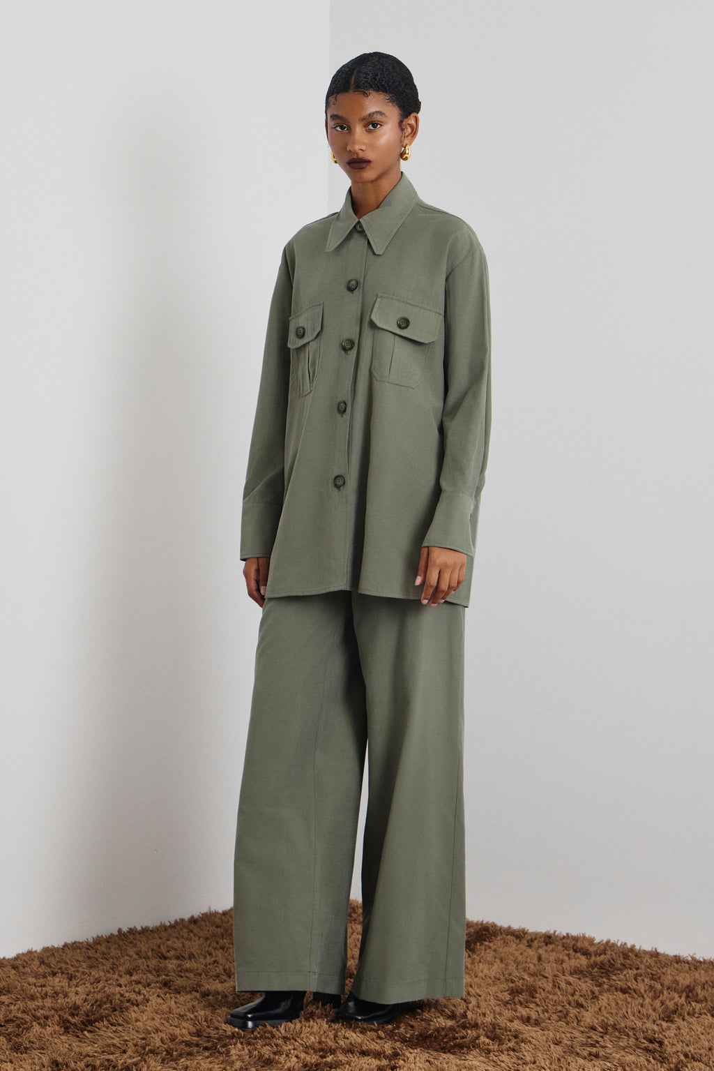 ‘MELINA’ ΠΟΥΚΑΜΙΣΟ ΜΕ ΖΩΝΗ (KHAKI) MAMOUSH