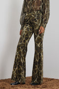 REA' ΕΛΑΣΤΙΚΟ ΠΑΝΤΕΛΟΝΙ ANIMAL PRINT (OLIVE) MAMOUSH