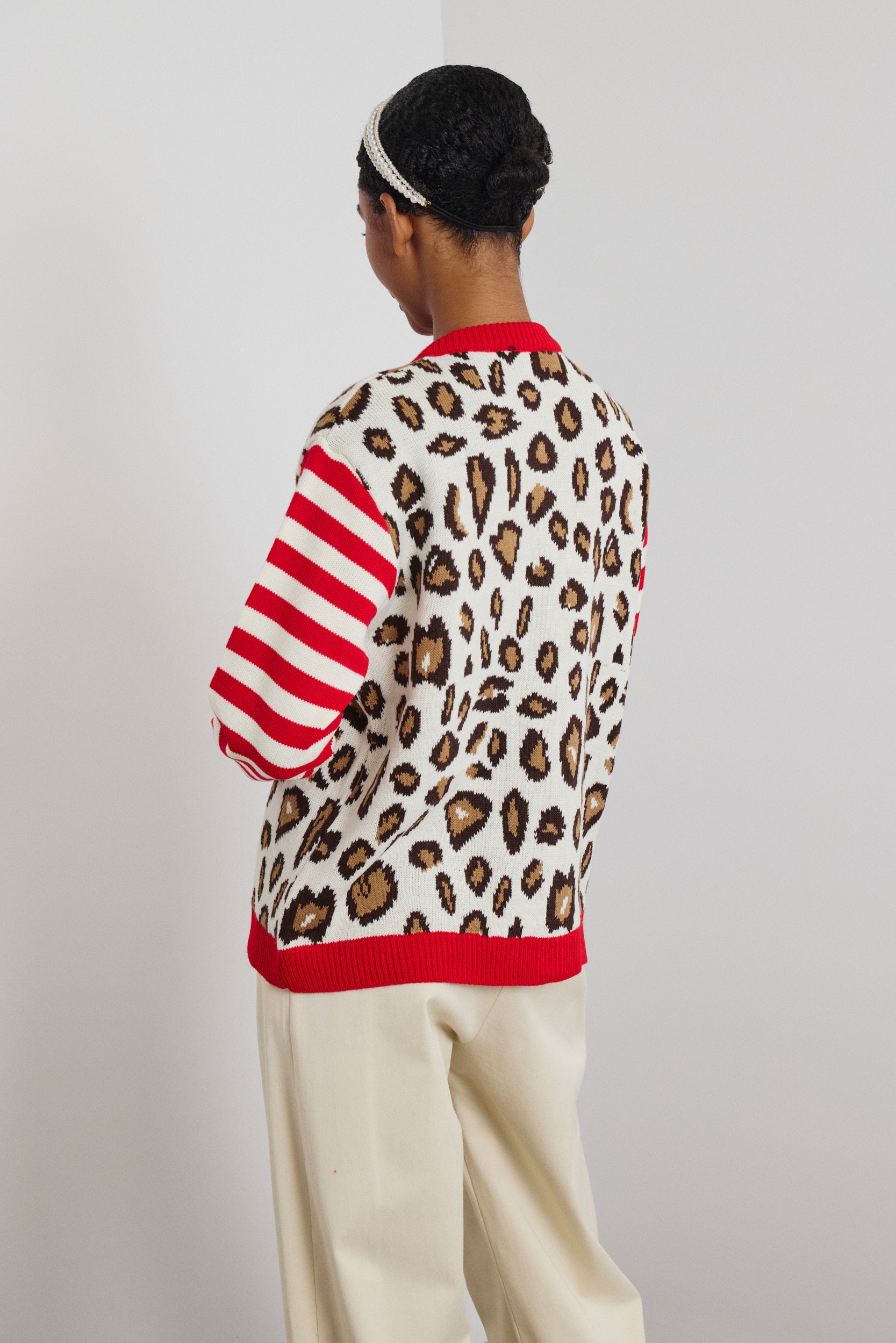 ‘CALLIOPE’ ΠΛΕΚΤΗ ΖΑΚΕΤΑ (ANIMAL PRINT) MAMOUSH