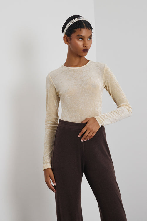 CHARLOTTE' ΒΕΛΟΥΔΙΝΟ ΚΟΡΜΑΚΙ (OFF WHITE) MAMOUSH