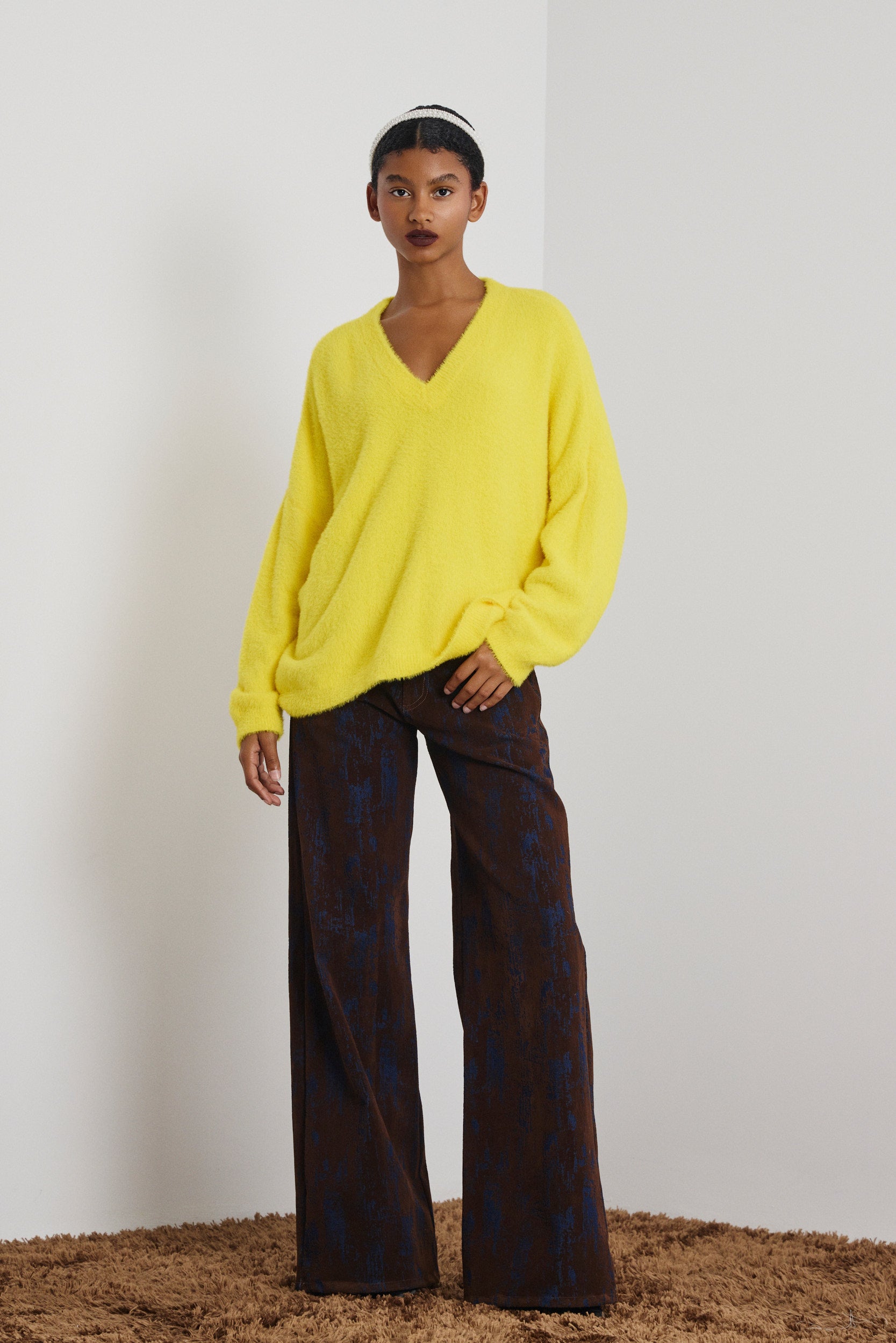 ‘AGNI’ ΠΛΕΚΤΗ ΜΠΛΟΥΖΑ (YELLOW) MAMOUSH