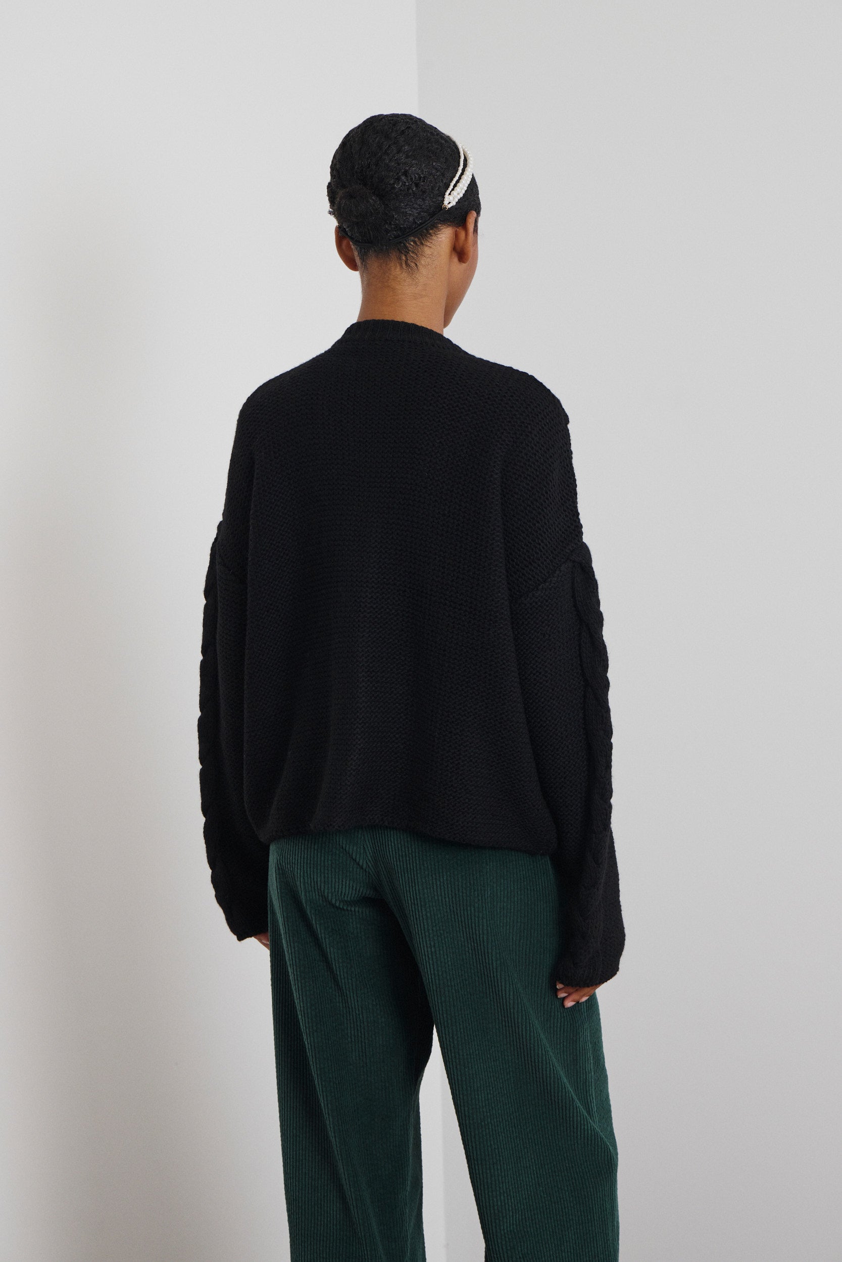 ‘DAMON’ ΠΛΕΚΤΗ ΖΑΚΕΤΑ ΜΕ ΣΤΡΑΣ ΚΟΥΜΠΙΑ (BLACK) MAMOUSH