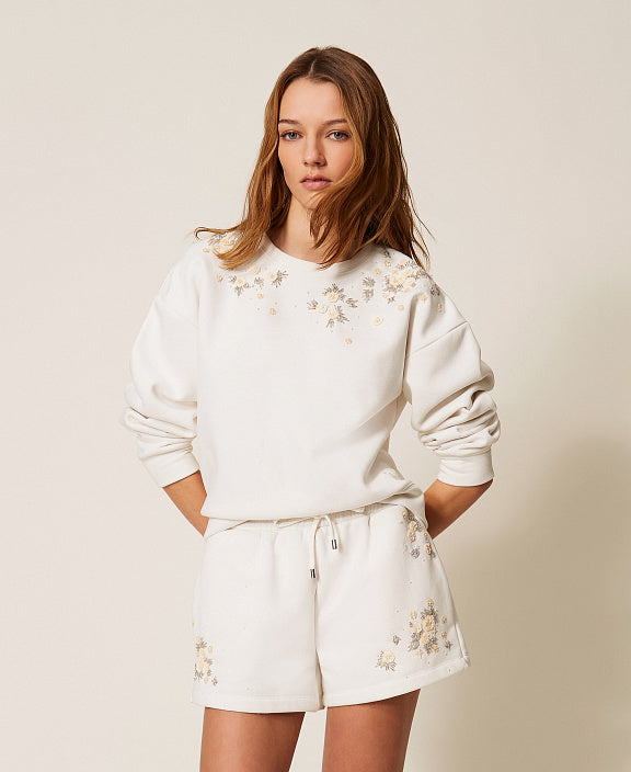 ΦΟΥΤΕΡ ΜΠΛΟΥΖΑ ΜΕ ΑΝΑΓΛΥΦΟ ΚΕΝΤΗΜΑ TWINSET