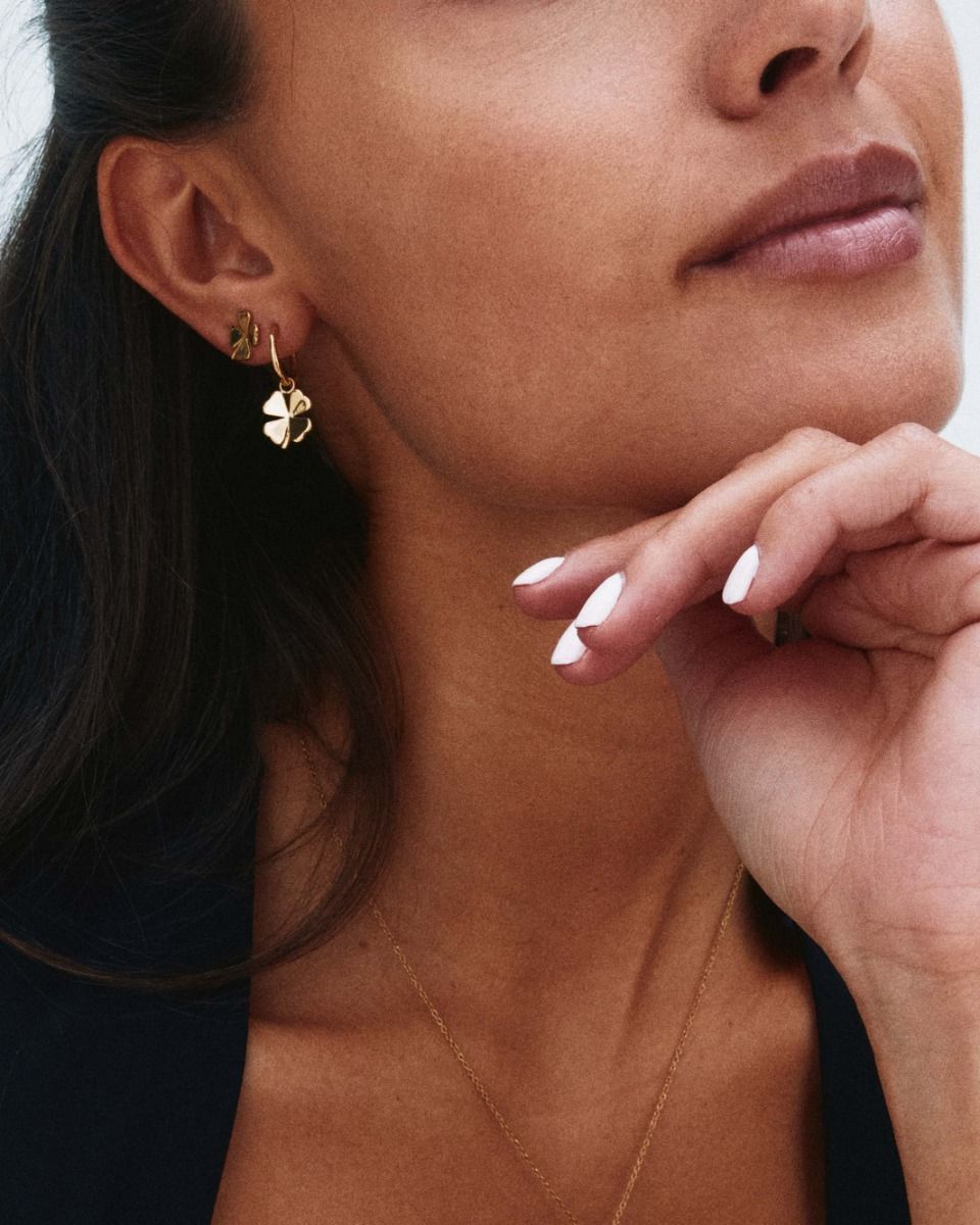 LUCKY MINI HOOPS ΑΠΟ ΧΡΥΣΟ EDBLAD