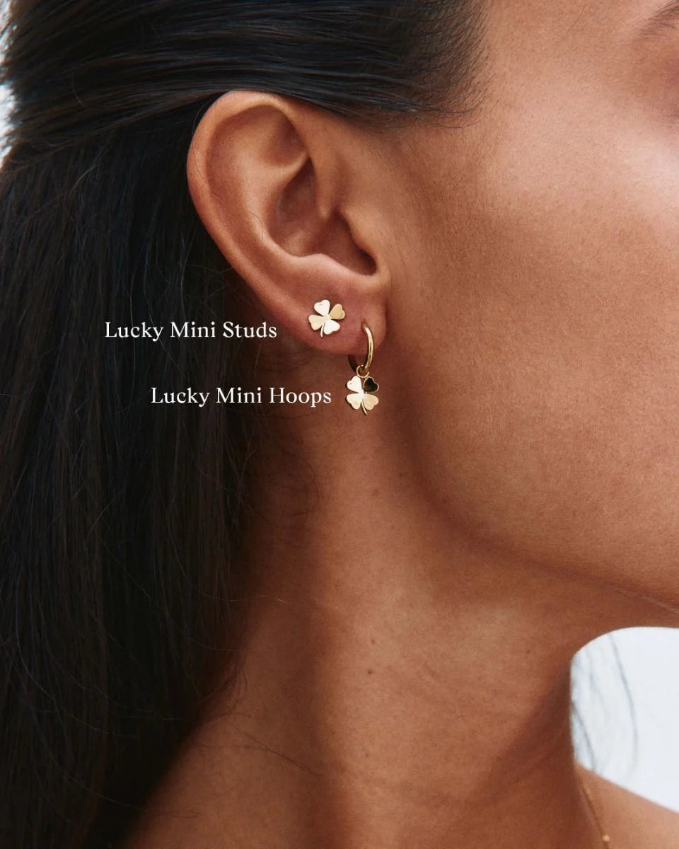 LUCKY MINI HOOPS ΑΠΟ ΧΡΥΣΟ EDBLAD