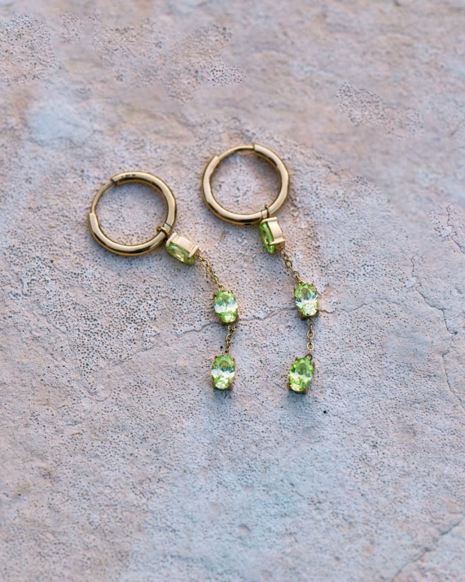 ΣΚΟΥΛΑΡΙΚΙΑ MISTY HOOPS ΠΡΑΣΙΝΟ ΧΡΥΣΟ EDBLAD