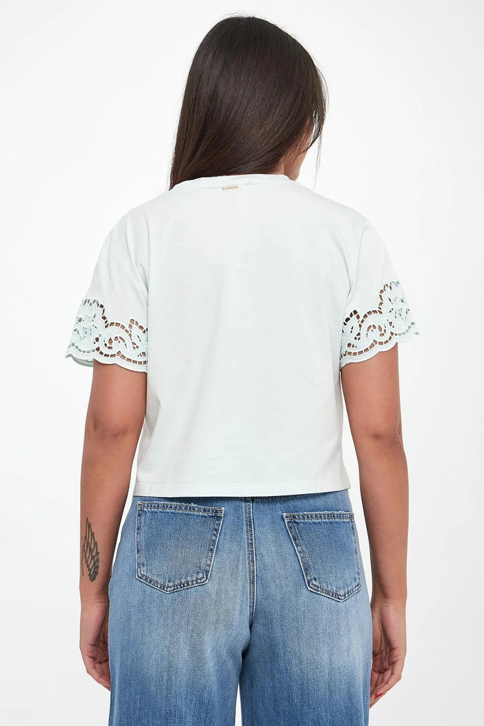 T-SHIRT ΜΕ ΚΕΝΤΗΜΑ (AQUA) TWINSET