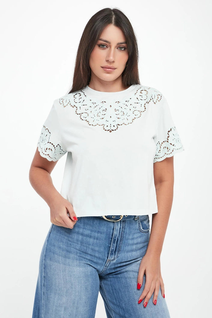 T-SHIRT ΜΕ ΚΕΝΤΗΜΑ (AQUA) TWINSET