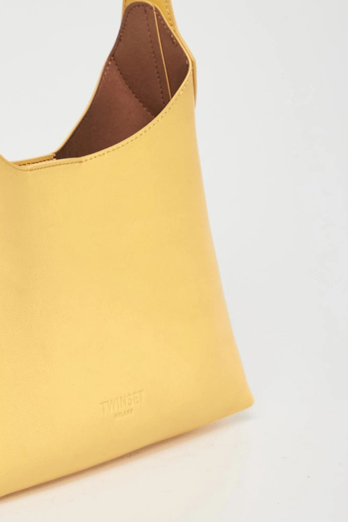 ΔΕΡΜΑΤΙΝΗ ΤΣΑΝΤΑ HOBO (LEMON) TWINSET