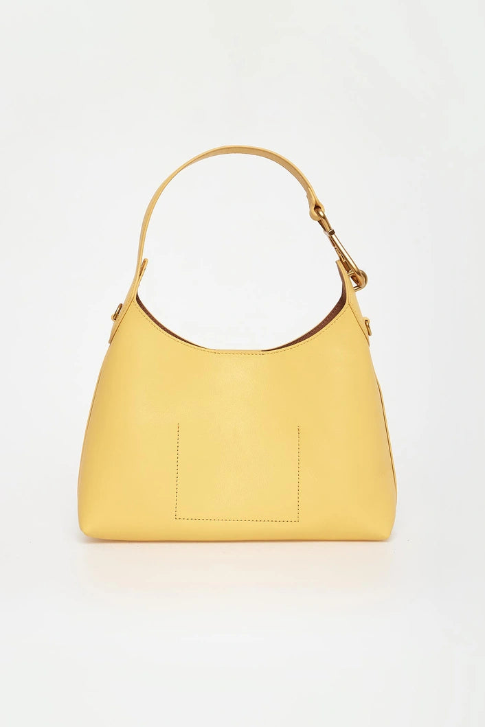 ΔΕΡΜΑΤΙΝΗ ΤΣΑΝΤΑ HOBO (LEMON) TWINSET