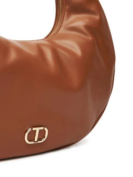 ΤΣΑΝΤΑ HOBO 'ECLIPSE' ΜΕ ΧΡΥΣΟΥΣ ΚΡΙΚΟΥΣ TWINSET