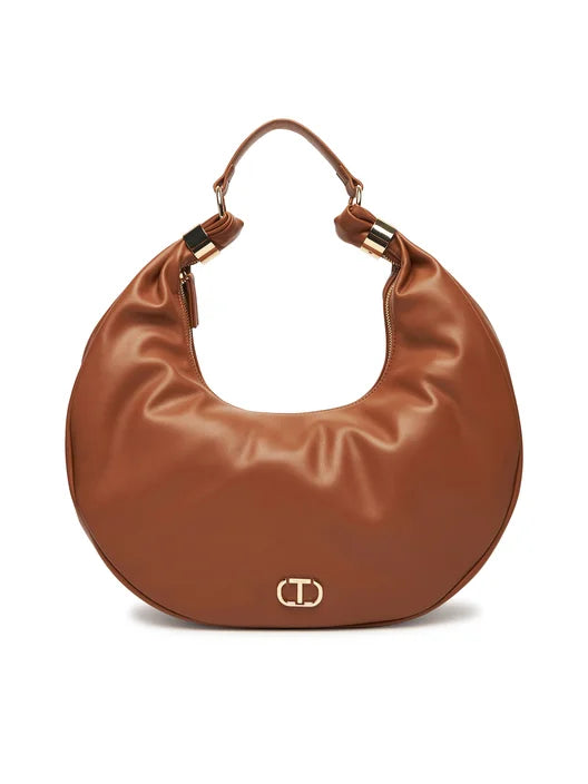 ΤΣΑΝΤΑ HOBO 'ECLIPSE' ΜΕ ΧΡΥΣΟΥΣ ΚΡΙΚΟΥΣ TWINSET