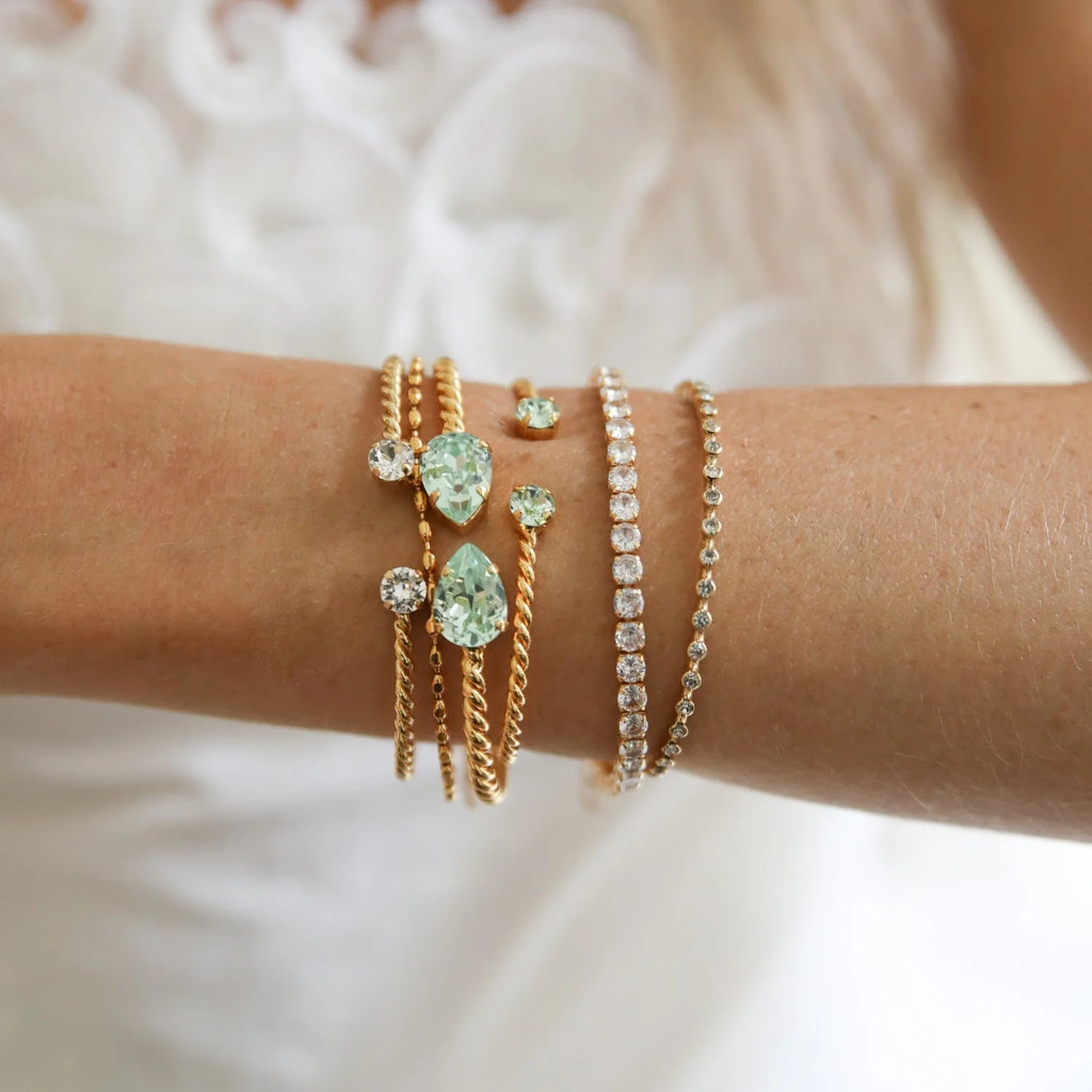 ΒΡΑΧΙΟΛΙ MINI DROP/ CHRYSOLITE  CAROLINE SVEBDBOM