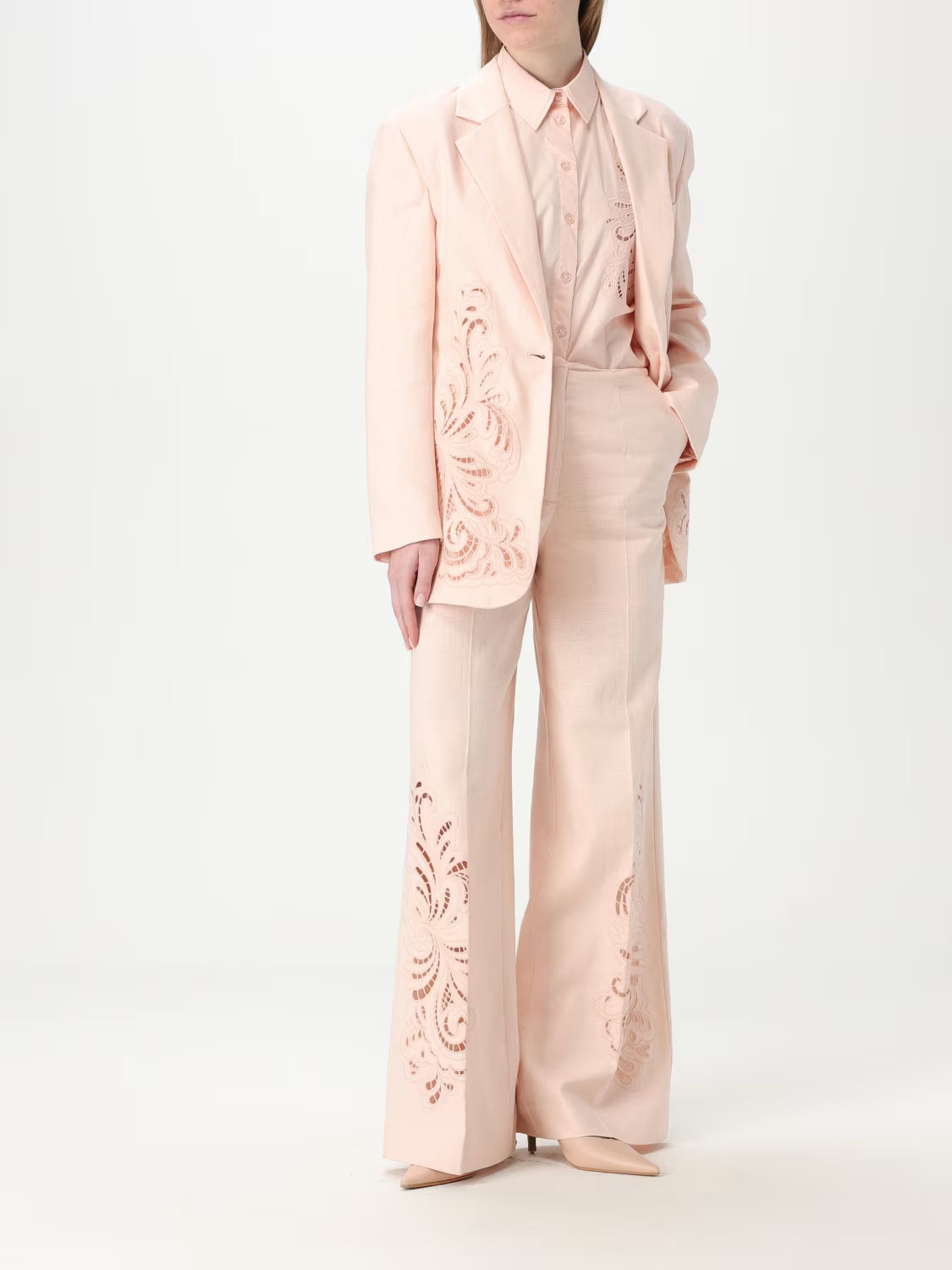 ΛΙΝΟ ΠΑΝΤΕΛΟΝΙ ΜΕ ΚΕΝΤΗΜΑ TWINSET