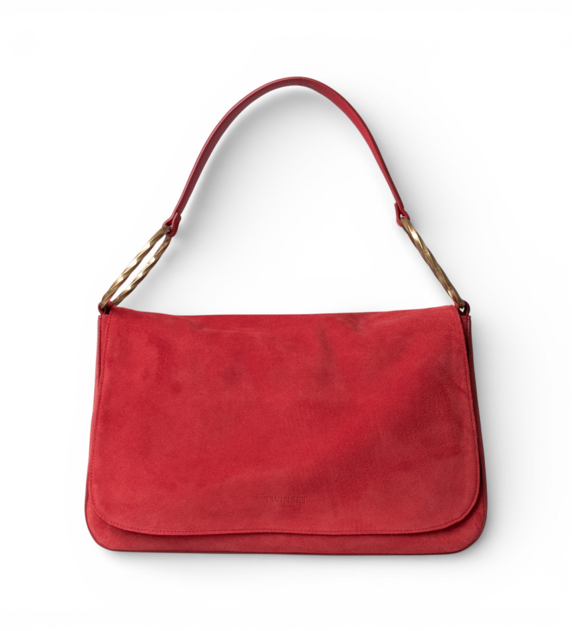 ΜΕΓΑΛΗ ΤΣΑΝΤΑ 'LILIANE' ΑΠΟ ΣΟΥΕΤ ΔΕΡΜΑ (SENAPE) TWINSET