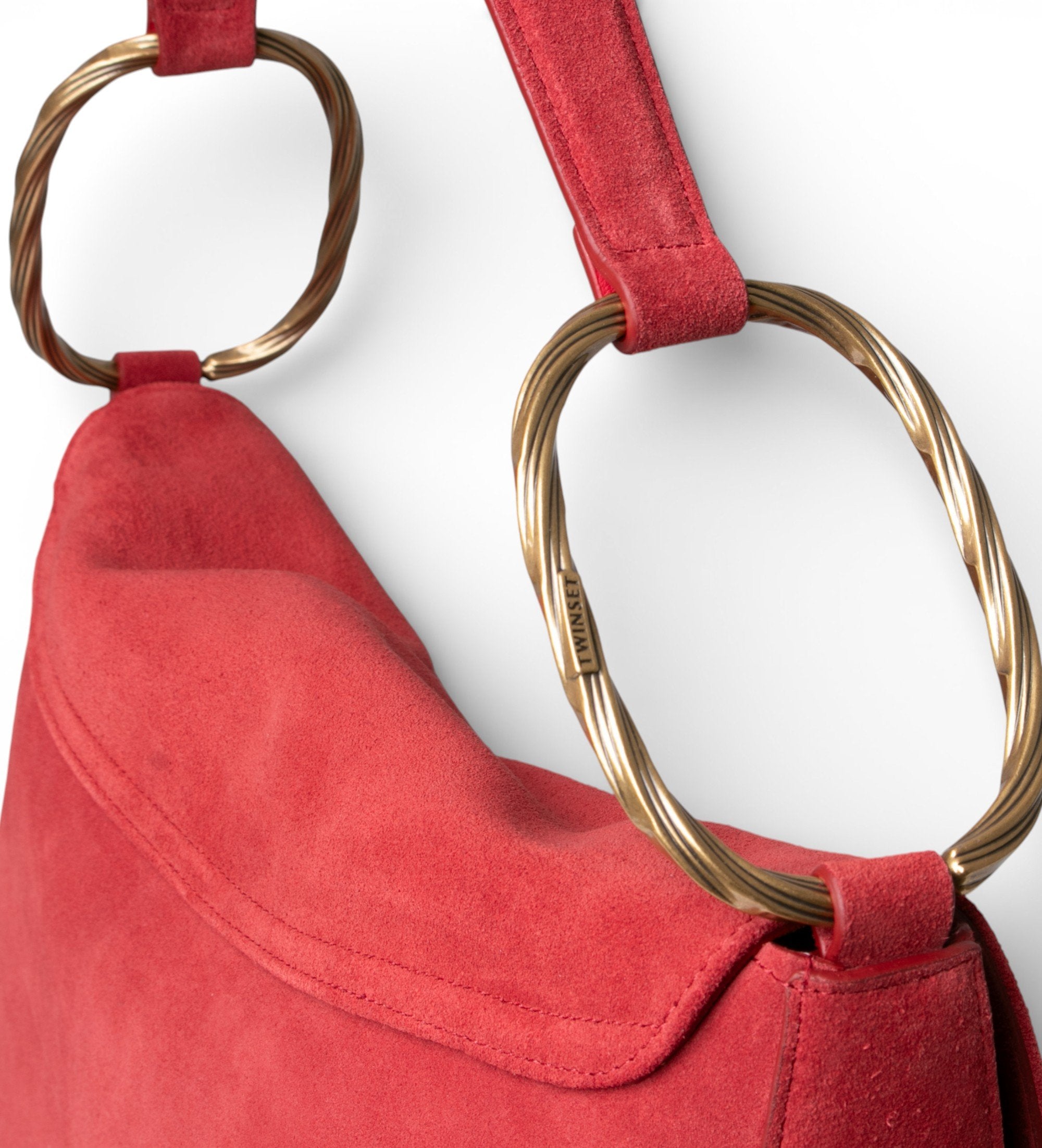 ΜΕΓΑΛΗ ΤΣΑΝΤΑ 'LILIANE' ΑΠΟ ΣΟΥΕΤ ΔΕΡΜΑ (SENAPE) TWINSET