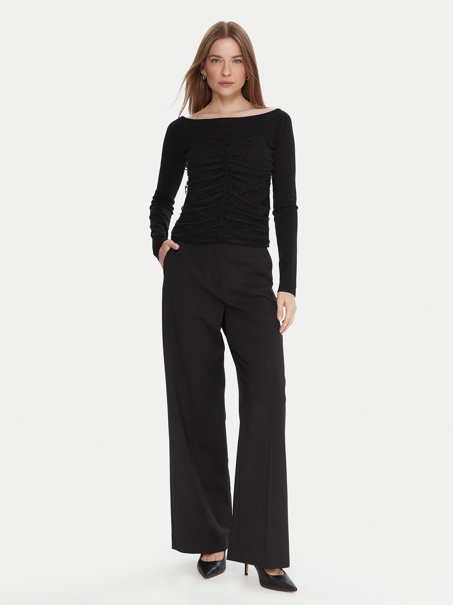 ΠΛΕΚΤΗ ΜΠΛΟΥΖΑ ΜΕ ΤΟΥΛΙ TWINSET MILANO