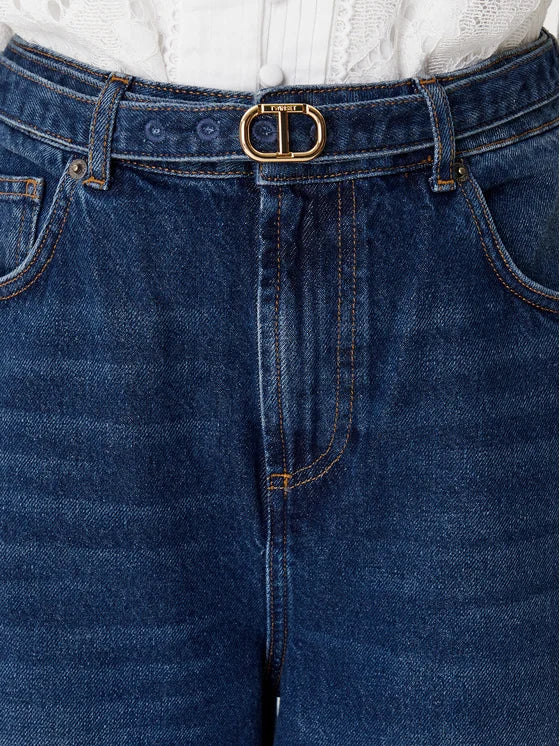 ΤΖΙΝ ΠΑΝΤΕΛOΝΙ ΜΕ ΖΩΝΗ OVAL T TWINSET