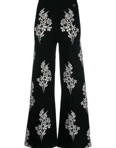 JACQUARD KNIT TROUSERS TWINSET CLOTHES