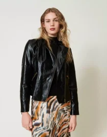 ΜΑΚΡΙΑ ANIMAL PRINT ΣΑΤΕΝ ΦΟΥΣΤΑ TWINSET new arrivals 2