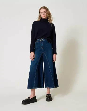 CROPPED ΤΖΙΝ ΜΕ ΖΩΝΗ TWINSET pants