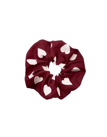 SCRUNCHIES (BURGUNDY HEARTS) MAMOUSH ΑΞΕΣΟΥΑΡ