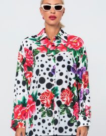 SOFI OVERSIZED ΠΟΥΚΑΜΙΣΟ (WHITE/POLKA DOT) MAMOUSH new arrivals 7