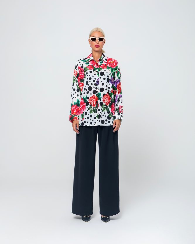 SOFI OVERSIZED ΠΟΥΚΑΜΙΣΟ (WHITE/POLKA DOT) MAMOUSH new arrivals 4