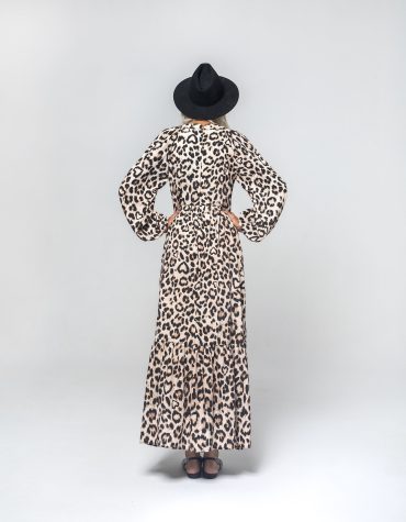 SARA ΜΑΚΡΥ ΦΟΡΕΜΑ (ANIMAL PRINT) MAMOUSH new arrivals 2