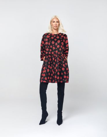 NINA OVERSIZED ΚΟΝΤΟ ΦΟΡΕΜΑ (BLACK) MAMOUSH ΝΕΕΣ ΑΦΙΞΕΙΣ