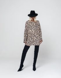 ALEXIS OVERSIZED ΚΟΝΤΟ ΦΟΡΕΜΑ (ANIMAL PRINT) MAMOUSH new arrivals 8