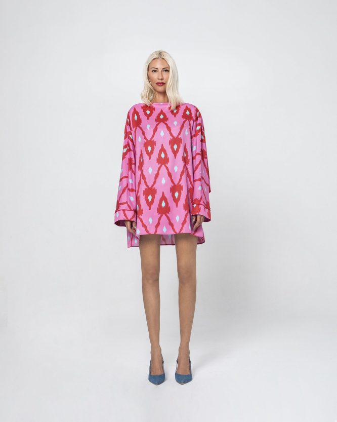 ALEXIS OVERSIZED MINI ΦΟΡΕΜΑ (ENERGY PINK) MAMOUSH new arrivals 6