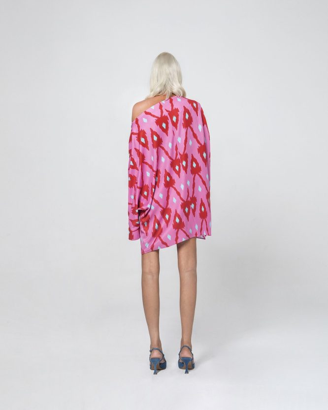 ALEXIS OVERSIZED MINI ΦΟΡΕΜΑ (ENERGY PINK) MAMOUSH new arrivals 4