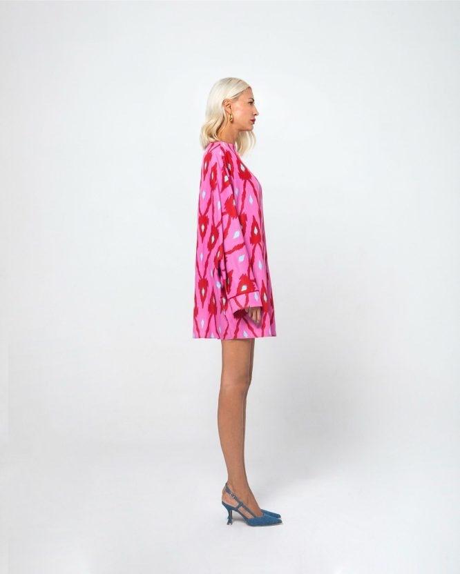 ALEXIS OVERSIZED MINI ΦΟΡΕΜΑ (ENERGY PINK) MAMOUSH new arrivals 5