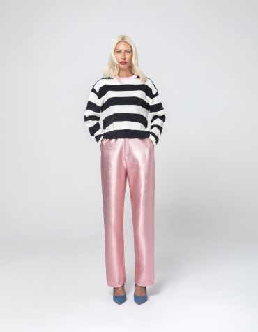 CINDY LAMINATE ΥΦΑΣΜΑΤΙΝΟ ΠΑΝΤΕΛΟΝΙ (PINK) MAMOUSH pants