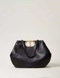 ΤΣΑΝΤΑ SHOPPER ‘LILA’ ΜΕ ΛΑΒΗ OVAL TWINSET new arrivals 9