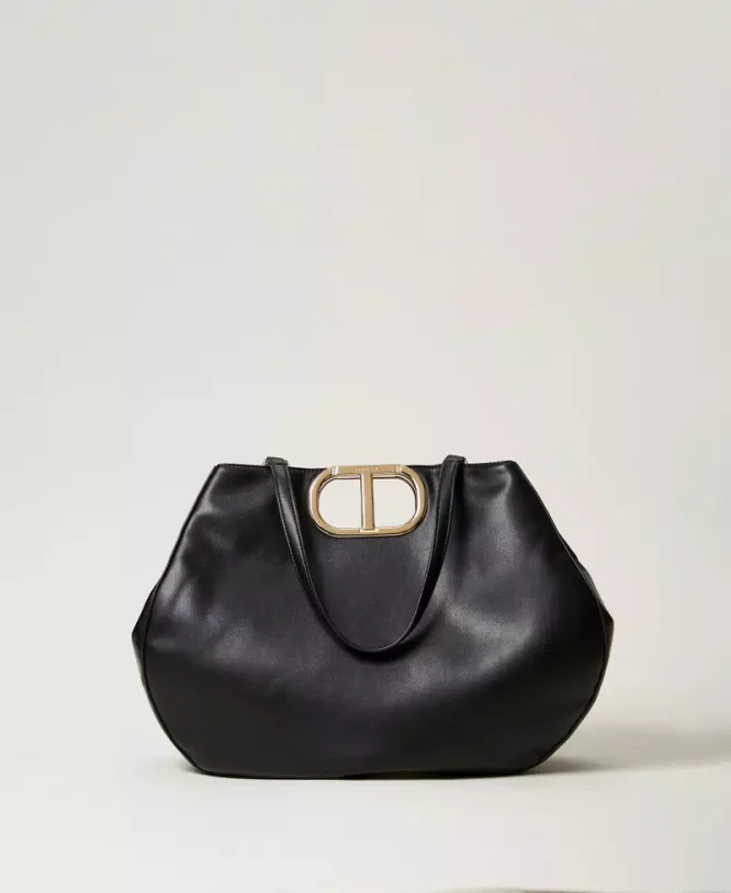 ΤΣΑΝΤΑ SHOPPER ‘LILA’ ΜΕ ΛΑΒΗ OVAL TWINSET ΝΕΕΣ ΑΦΙΞΕΙΣ 3