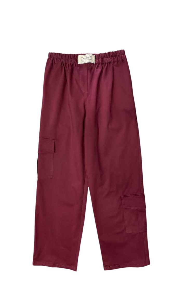 UNISEX CARGO ΠΑΝΤΕΛΟΝΙ (BORDEAUX) MILKWHITE pants 6