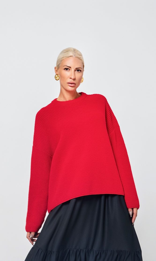 SALMA ΠΛΕΚΤΗ ΜΠΛΟΥΖΑ (RED) MAMOUSH new arrivals 3