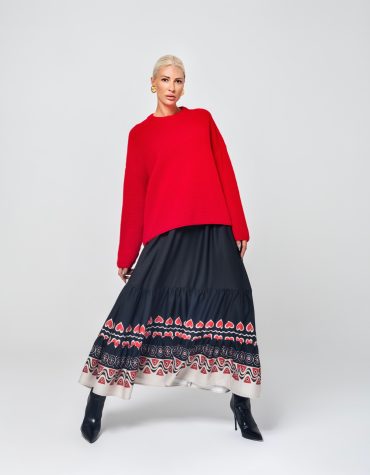 SALMA ΠΛΕΚΤΗ ΜΠΛΟΥΖΑ (RED) MAMOUSH BLOUSES 2