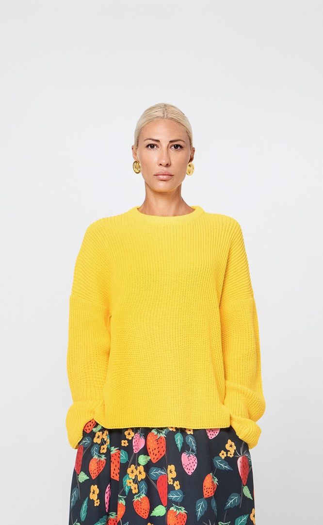 SALMA ΠΛΕΚΤΗ ΜΠΛΟΥΖΑ (YELLOW) MAMOUSH new arrivals 3