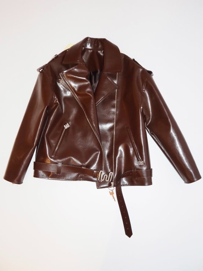 ΔΕΡΜΑΤΙΝΟ JACKET OVERSIZE (BROWN) MILKWHITE ΝΕΕΣ ΑΦΙΞΕΙΣ 8