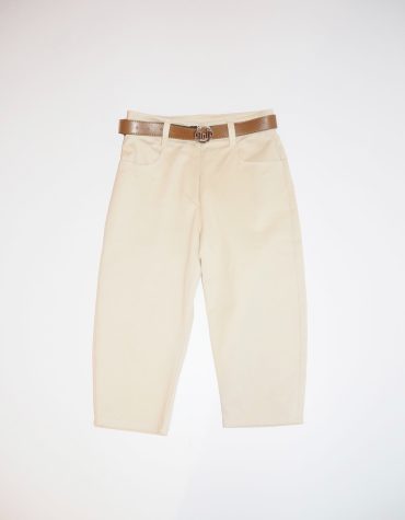 ΒΕΡΜΟΥΔΑ (ECROU) MILKWHITE pants